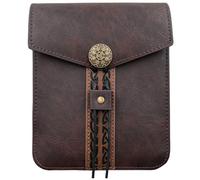 CALFOVERA Marsupio Vintage in Pelle PU Marsupio in Pelle Tardo Medievale Marsupio Portatile Marrone Vichingo Accessori Rinascimentali per Rievocazione Larp Sca e Costumi di Halloween Ren Faire