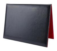 CALFOVERA Porta Certificati in Pelle PU da 31.6 x 22.7cm, Nero, Liscio, Imbottito, per Diploma, Menu, Copertina, Formato Lettera, Porta Documenti Professionale per Premiazioni e Concorsi di Laurea