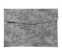 CALFOVERA Portadocumenti In Pelle PU A4, cartella Portadocumenti, Raccoglitore, Busta Organizer, Sottile, Impermeabile, Tasca per Lettere, Ricevute, Custodia con Chiusura A Scatto per Contratti, Cart