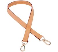 CALFOVERA Tracolla per Borsa in Vera Pelle di Vacchetta da 62.5cm di Ricambio con Manico in Pelle Marrone Chiaro Tracolla per Borsa A Tracolla da 2cm con Fibbie Dorate per Donna Multi-Pochette