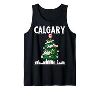 Calgary, Orizzonte, Inverno, Neve, Canada, Canadese, Natale, NYE Canotta