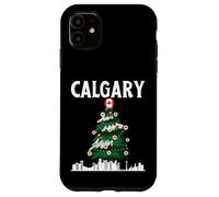 Calgary, orizzonte, inverno, neve, canada, canadese, natale, NYE Custodia per iPhone 11