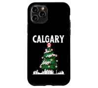 Calgary, orizzonte, inverno, neve, canada, canadese, natale, NYE Custodia per iPhone 11 Pro