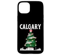 Calgary, orizzonte, inverno, neve, canada, canadese, natale, NYE Custodia per iPhone 15 Plus