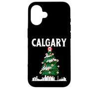 Calgary, orizzonte, inverno, neve, canada, canadese, natale, NYE Custodia per iPhone 16