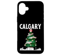 Calgary, orizzonte, inverno, neve, canada, canadese, natale, NYE Custodia per iPhone 16 Plus