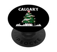 Calgary, orizzonte, inverno, neve, canada, canadese, natale, NYE PopSockets PopGrip Adesivo