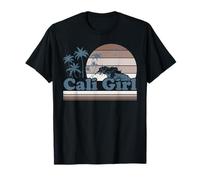 Cali Tshirt Girl California Beach Summer Vacation 70s Retro Maglietta