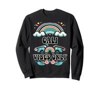 Cali Vibes Only Cute Retro Girls Cali Name Felpa