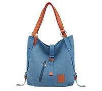 CALIBAN Borsa Mummia Multifunzionale Borsa a Mano da Grande Capacità Tote in Tela Madre Spalla Lago Blu