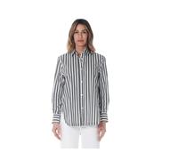 Caliban - Camicia in cotone a fantasia rigata - - Blouses & Shirts - Donna - Multicolore - S