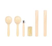 CALIBAN Set Di Strumenti A Percussione di Sei, Stick di Ritmo, Tubo di Sabbia Dito, Strumento di di Sabbia Campanello a Bastone Unico.