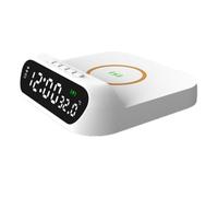 CALIBAN Sveglia di ricarica wireless Caricatore wireless 3-in-1 Ricarica rapida 15W Sveglia digitale Temperatura Durevole Facile da usare