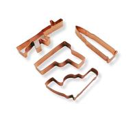 Caliber Gourmet - Stampini per biscotti, in rame, taglia unica