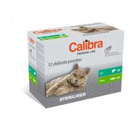 CALIBRA Cat Premium Line Sterilised Multipack 12 x 100g bustine per gatti sterilizzati