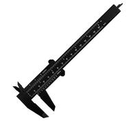 Calibri a corsoio da 0-150 mm Righello in plastica con scala a doppia regola for la misurazione dei gioielli Strumenti di for studenti delle scuole Utensili manuali(Noir)