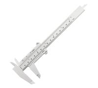 Calibri a corsoio da 0-150 mm Righello in plastica con scala a doppia regola for la misurazione dei gioielli Strumenti di misurazione for studenti delle scuole Utensili manuali(Blanc)