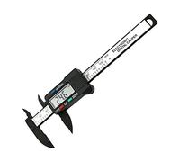 Calibri Calibratore micrometro Digital Caliper Vernier Tools Pachometer Calibro digitale calibro elettronico calibro calibro calibro di plastica(0-100mm Black)