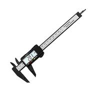 Calibri Calibratore micrometro Digital Caliper Vernier Tools Pachometer Calibro digitale calibro elettronico calibro calibro calibro di plastica(0-150mm Black)