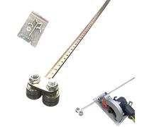 Calibri Di Posizionamento for Misurazioni Precise E Taglio Facile Del Legno, Binario Di Guida Regolabile Da 50 Cm, Guida Di Taglio Di Precisione In Acciaio Inossidabile(B)