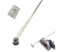 Calibri Di Posizionamento for Misurazioni Precise E Taglio Facile Del Legno, Binario Di Guida Regolabile Da 50 Cm, Guida Di Taglio Di Precisione In Acciaio Inossidabile(A)