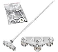 Calibri di Posizionamento, Guida di Misurazione Accurata, Guida di Taglio di Precisione per Seghe Circolari, per la Realizzazione di Mobili la Decorazione della Casa (Argento)