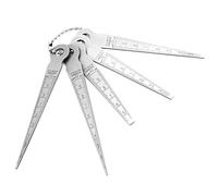 Calibri di sentimento 5 pcs calibri di saldatura in acciaio inossidabile set di feelingerigauge rastremati per misurare gli spazi vuoti o la larghezza di saldatura conica