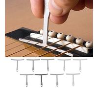 Calibri per Corde, Misuratore di Raggio per Chitarra Professionale in Metallo Accurato per Chitarra per Sella per Tastiera a Ponte per Basso