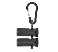 Calibri per scale per cornici Quadrati Alti Fermati Maschere di fissaggio Antiscivolo con supporto Lega di alluminio Robusto e durevole Strumento multifunzionale per Traverse di (Nera)