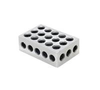 Calibro a blocco, Set Blocchi Di Bloccaggio Precisione Da 1-2-3 Pollici, Misura Metrica, 23 Fori, Paralleli,Accessori per la lavorazione del legno