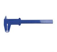 Calibro a corsoio 0-150 mm corpo in plastica per misurare gioielli (blu | Design in scala, misura diametro interno/esterno, profondità e altezza, ideale per oggetti delicati, creazione di gioielli