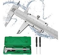 Calibro a Corsoio 150 mm 6" in Acciaio Inox Micrometro, i Calibri Scorrono Agevolmente e Sono Altamente Precisi per le Misurazioni in Casa, Nel Fai-Da-Te o a Livello Professionale