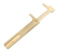 Calibro a corsoio Calibro a corsoio Calibro scorrevole in acciaio inossidabile Calibro a corsoio Calibro a righello Strumento di misura Mini Righello da tasca in ottone(100mm length)