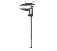 Calibro a corsoio da 0,02 mm, corpo in plastica, per interruttore imperiale, per misurazione di gioielli, scuola, officina, ispezione e ispezione antica (300 mm)