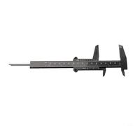 Calibro a corsoio da 0 a 150 mm, in plastica, a doppia regola, per interni ed esterni, per la misurazione dell'altezza, lavorazione del legno, gioielli, strumento scolastico, nero, bianco, rosso, blu