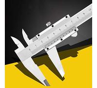 Calibro a corsoio da 0 a 200 mm, calibro a corsoio di precisione in acciaio ricco di carbonio, con precisione di misurazione elevata per misurare la profondità, misura interna Misura esterna (0-200