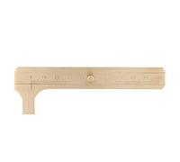 Calibro a corsoio in ottone retrò, 0-100 mm Mini strumento di misurazione calibro tascabile scorrevole in ottone per misurare gemme e parti di gioielli Restauro di chitarra con perline