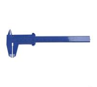 Calibro a corsoio in plastica, 0-150 mm, a doppia scala, per gioielli fai da te, strumento di misurazione scolastico, verde o blu (verde)
