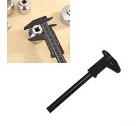 Calibro a corsoio in plastica da 0-150 mm con scala a doppia riga, strumento di misurazione di precisione per gioielli, scuola e misure antiche, ABS per accoppiamento (verde)