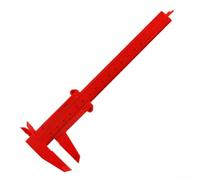 Calibro a corsoio in plastica Gdfnmogo da 0 a 150 mm, con scala a doppia regola per misurare profondità, altezza, diametro, calibro scorrevole di precisione per gioielli, (rosso)