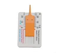 Calibro a corsoio in plastica per misurare la profondità del battistrada dei pneumatici, strumento tascabile compatto con intervallo da 0 a 20 mm, leggero e facile da usare,