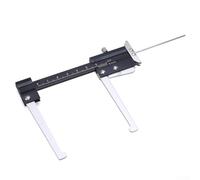 Calibro a corsoio per strumento di misurazione dello spessore del disco del freno, 0-60 mm, in acciaio inox, digitale, righello con ganascia galleggiante, nero e argento