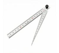 Calibro a Cuneo Portatile, 1-15mm + 150mm, Set Con Righello In Acciaio, Versione Con Vite Standard