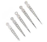 Calibro a cuneo triangolare set 5 pezzi con righello conico in acciaio inox 110