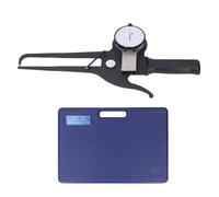 Calibro a quadrante esterno, calibro a quadrante per misure esterne con intervallo 0-50 mm e ganasce allungate da 125 mm, design con punta dritta in basso e curva in alto per la