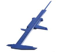 Calibro a scorrimento con misuratore di profondità, 150 mm, per scuola e | Doppia scala in cm/pollici, divisione precisa di 1 mm, design in plastica leggera, ideale per lavori fini
