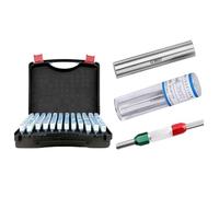 Calibro a spillo in acciaio bianco 101 pezzi di calibro a spina in acciaio bianco, tipo precisione, intervallo 0,01 mm, set fori lisci, strumento misurazione dei perni(5.00-6.00mm 101pcs)