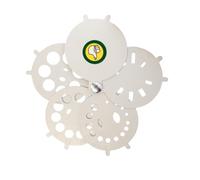 Calibro a ventaglio portatile in acciaio inossidabile robusto per misurazioni rapide e accurate di diamanti e pietre preziose, uso casuale, in acciaio inox