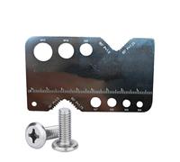 Calibro a vite per la misurazione delle dimensioni, righello di precisione portatile, calibro per passo filettato, per tecnici, idraulici, lavorazione del metallo, lavorazione del legno, officina per