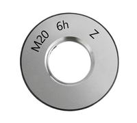 Calibro ad anello filettato 1SET(1*GO+1*NOGO) 6h Precisione Standard Metrica Anello di Filettatura Fine M8M9M10M11M12M13M14M15M16M17M18M19-M21 Strumento di Misura(M21-6h T Z,X 1.0)